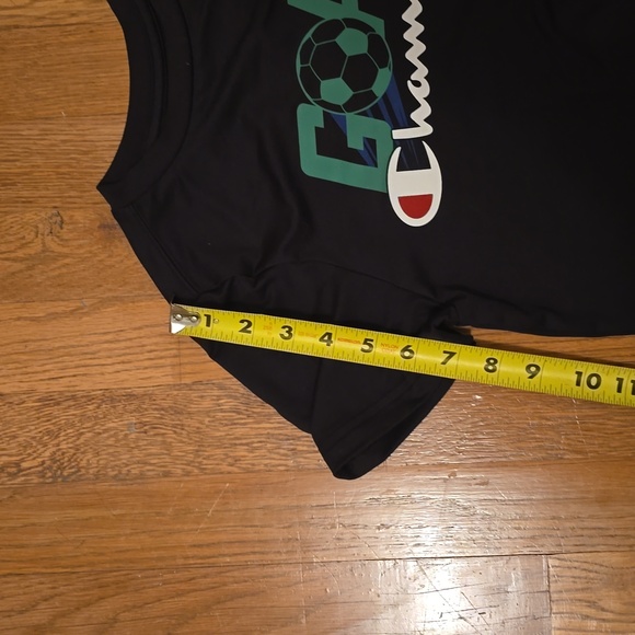 CHAMPION BRAND SIGNATURE BOYS BLACK SHORT SLEEVE SOCCER TEE-SHIRT SIZE SMALL - Picture 10 of 12